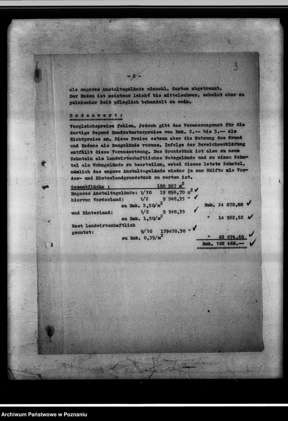 Obraz 6 z jednostki "Gauerziehungsheim Posen. Hauptgelände. Schätzungsbericht."