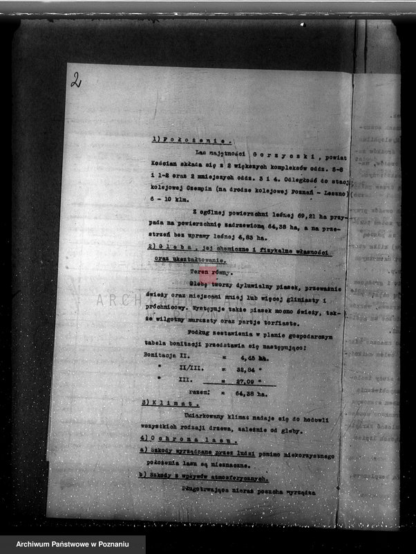 Obraz 6 z jednostki "Plan urządzania gospodarstwa leśnego dla lasu majętności Gorzyczki powiat kościański"