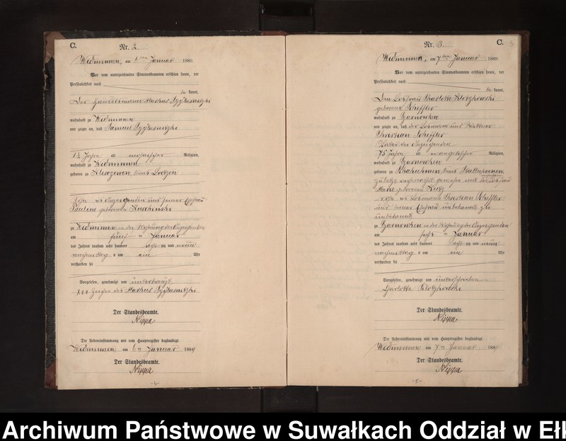 Obraz 6 z jednostki "Sterbe-Neben-Register des Preussischen Standes-Amtes Widminnen Kreis Loetzen"