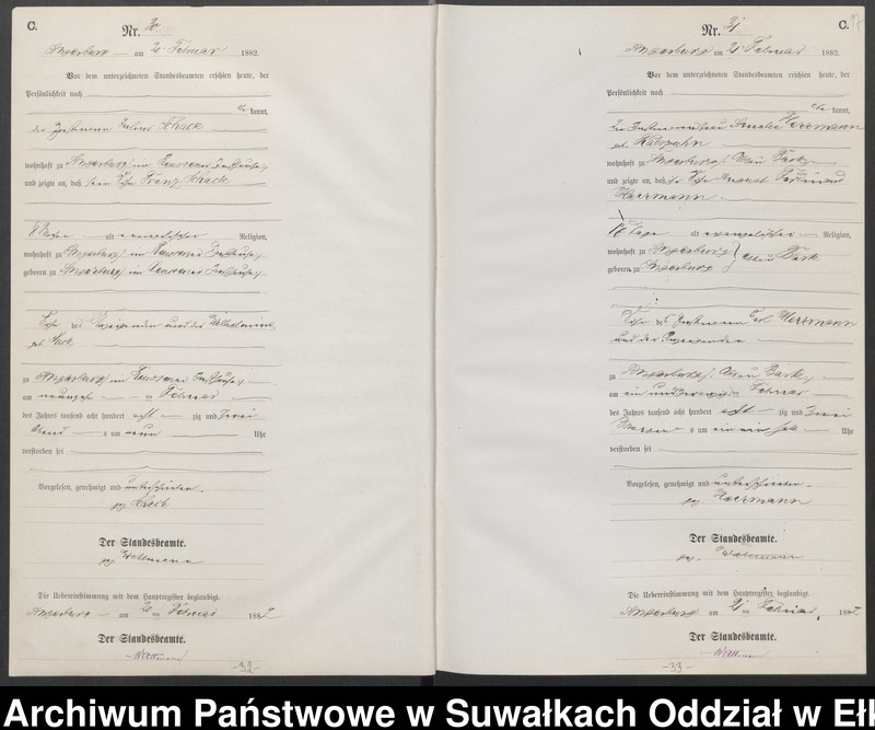 image.from.unit.number "Sterbe-Neben-Register des Preussischen Standes-Amtes Angerburg Kreis Angerburg"