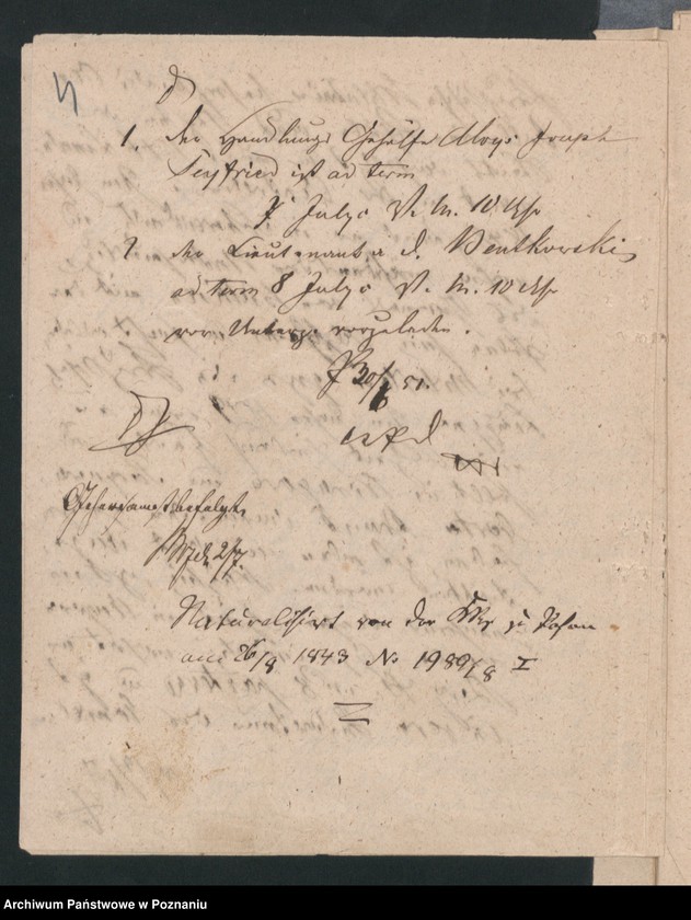 Obraz 7 z jednostki "A. betr. den polnischen Emigranten Wladislaus von Bentkowski"