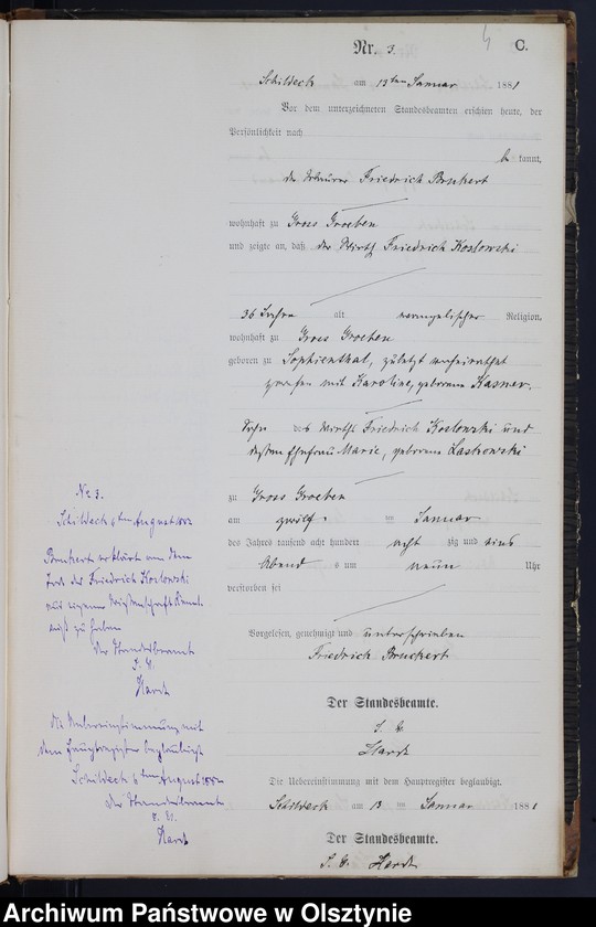 Obraz 6 z jednostki "Sterbe-Neben-Register Nr 1 - 52"