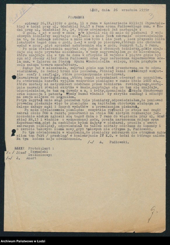 Obraz 5 z jednostki "IV Komisariat [protokoły zajść, aresztowań i kradzieży]"