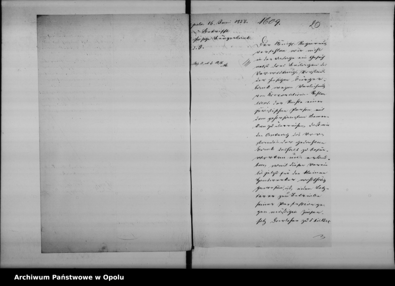 Obraz 19 z jednostki "Acta des Magistrats zu Oppeln betreffend die Hiesige Bürgerbank später benannt Hilfs - Darlehns - Kasse für selbständige Gewerbetreibende de Anno 1848 - 66"