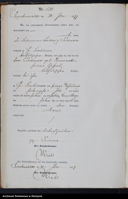 image.from.team "Urząd Stanu Cywilnego w Księżym Lasku pow. szczycieński"