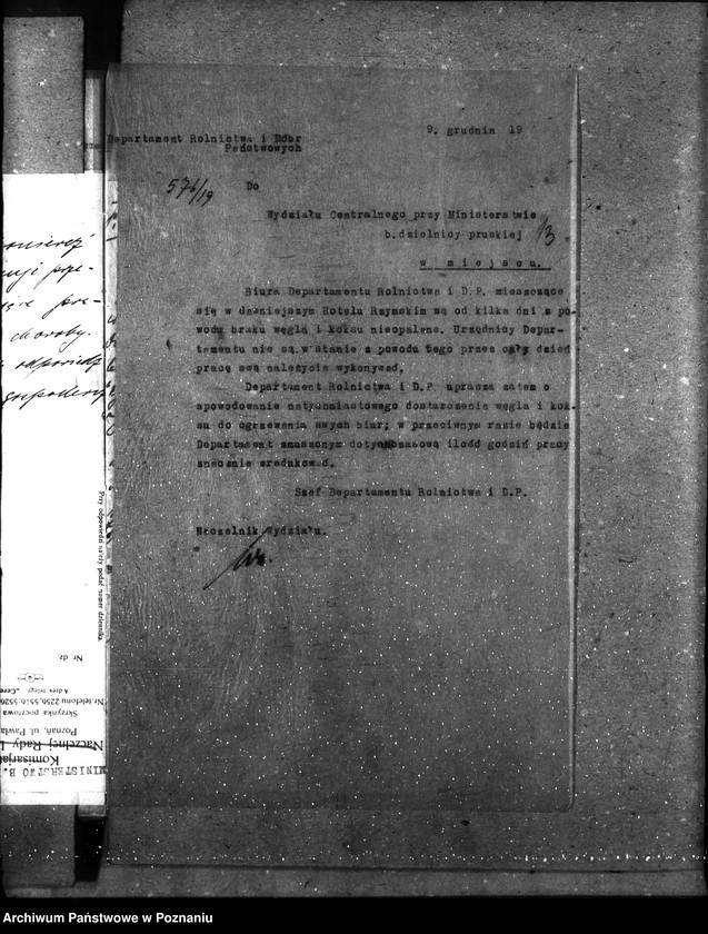 Obraz 16 z jednostki "Sprawy gospodarcze-ogólne Opał departamentu"