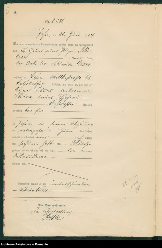 Obraz 7 z jednostki "Księga miejscowa urodzeń tom V"