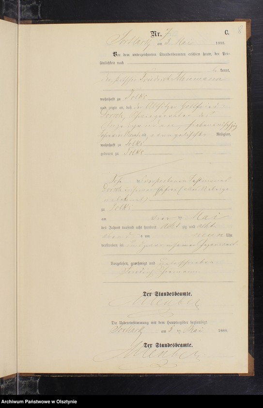 image.from.unit.number "Sterbe-Neben-Register Nr 1 - 19"