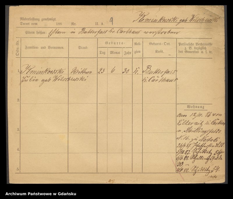 image.from.unit.number "Karty meldunkowe: Kmiecikowski - Knast"