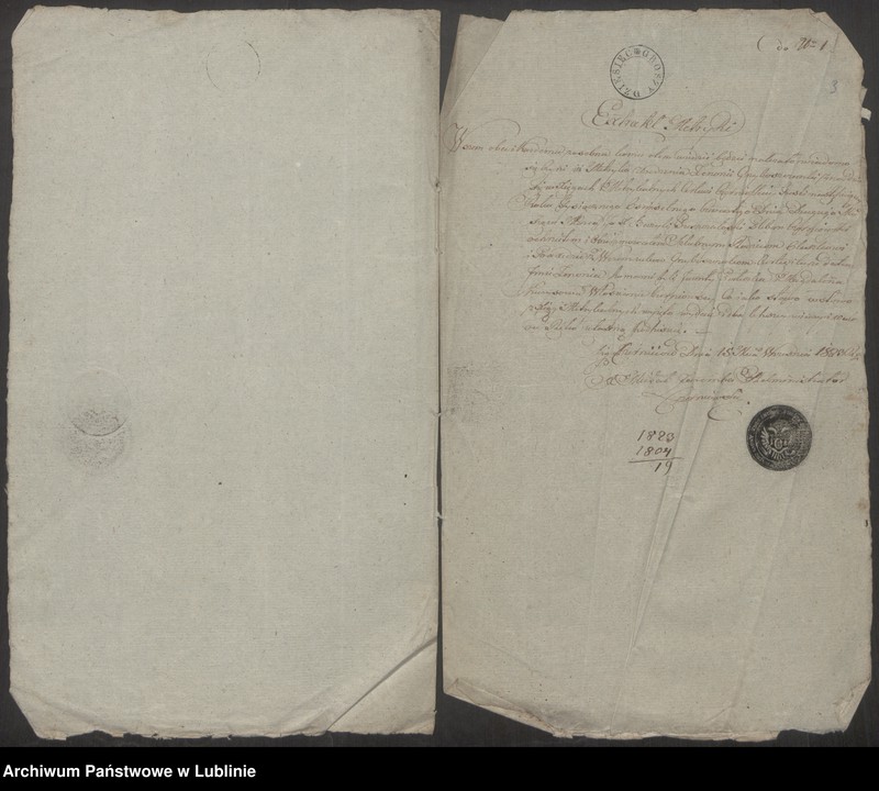 image.from.unit.number "Alegaty do księgi urodzeń, zapowiedzi, małżeństw i zgonów z 1823 r."