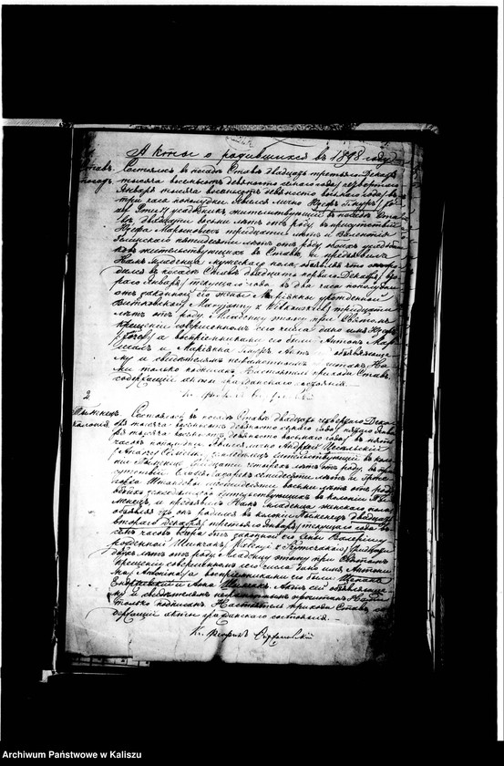 Obraz 8 z jednostki "Księga urodzeń, małżeństw, zgonów (duplikat)"