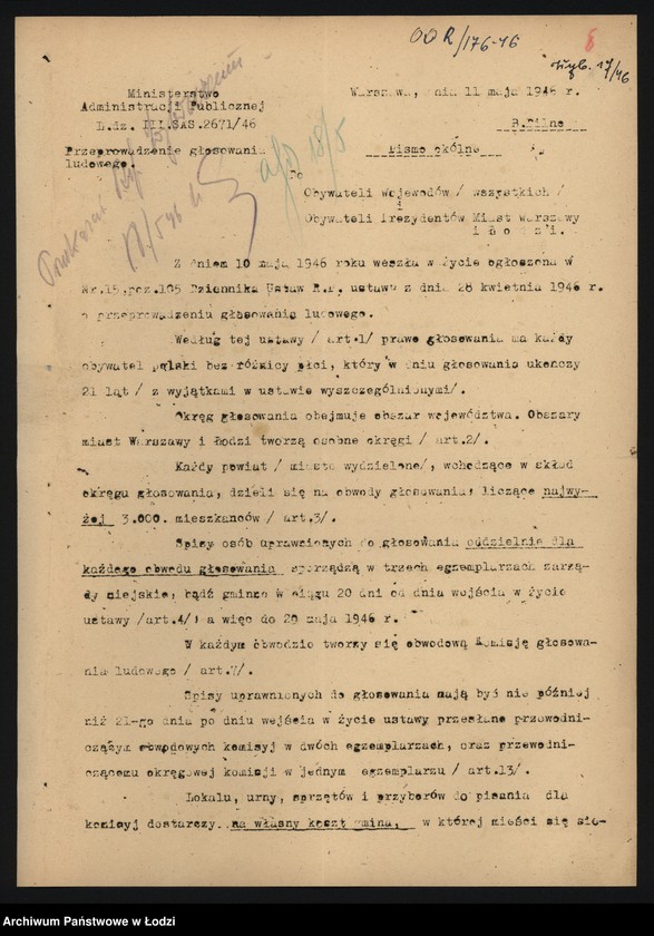 Obraz 14 z jednostki "Sprawy organizacyjne"