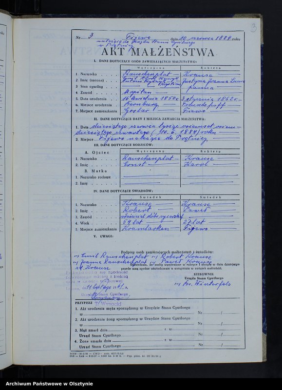 image.from.unit.number "Ksiega małżeństw Nr 1 - 11,1 - 14,1 - 14,1 - 6,1 - 14 i 1 - 6 /przepisana w języju polskim z oryginału niemieckiego w dniach 11.02.-16.02.1961/"