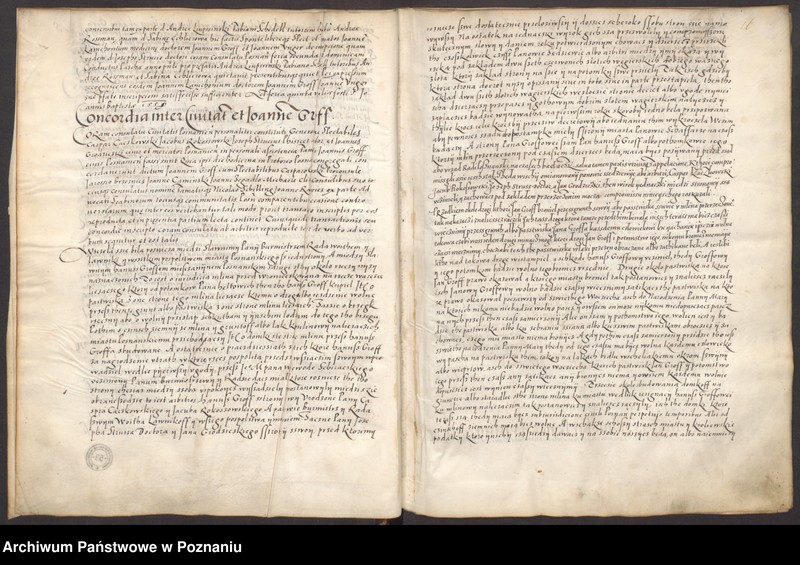 Obraz 20 z jednostki "Liber obligationum, decretorum, quietationum, contractuum. Acta civitatis Posnaniensis."