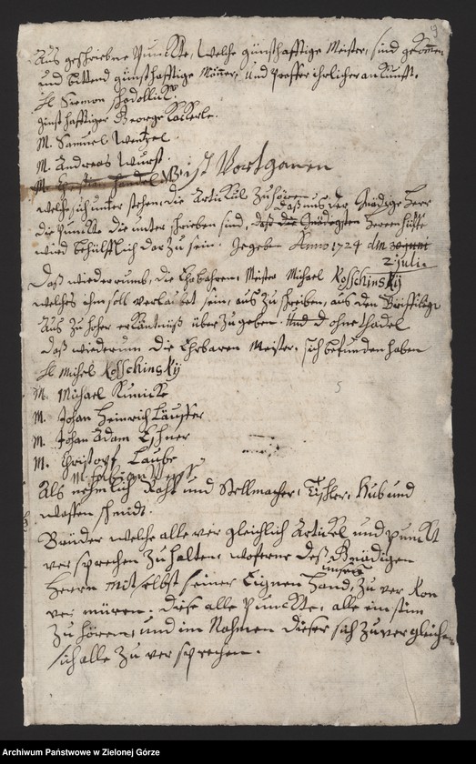 image.from.collection.number "Artykuły, wilkierze i przywileje cechów miasta Babimost111"