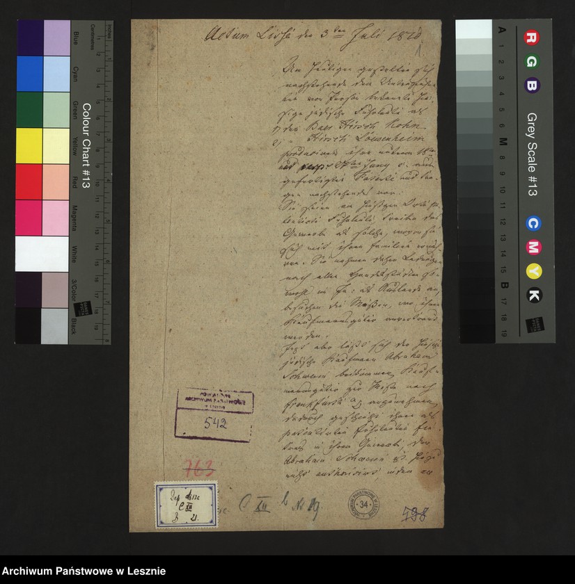 Obraz 4 z jednostki "[Protokoll betr. die Fuhrleute Baer Hirsch Kohn und Hirsch Loewenkain]"