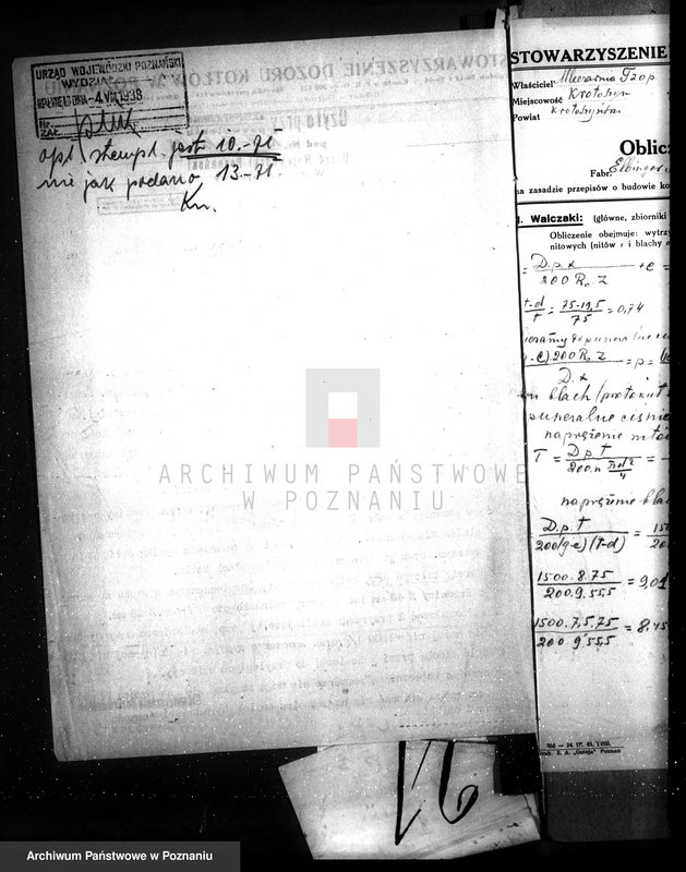 image.from.unit.number "Mleczarnia krotoszyńska, Spółka z nieogr. odpowiedzialnością w Krotoszynie nr woj. kotła 21"