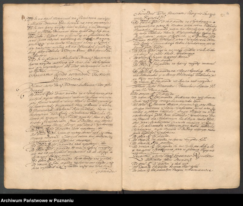 Obraz 11 z jednostki "Liber actorum officii consularis civitatis Posnaniae sub notariatu Stanislai Gąsawski SR.Mtis secretari, officii praesentis notarii necnon vicenotarii Bernardi Stefanowicz iureconsultis Posnaniensis."