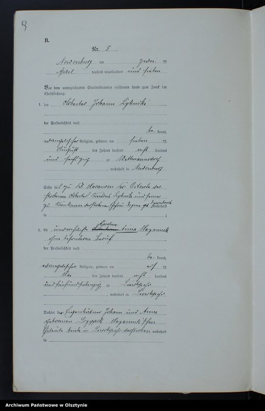 image.from.unit.number "Heirats-Neben-Register Nr 1 - 20"