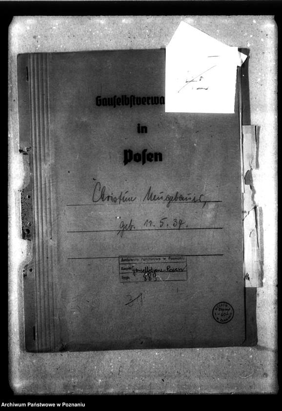 Obraz 4 z jednostki "[Akta personalne wychowanka Christine Neugebauer, ur. 11 V 1934]."