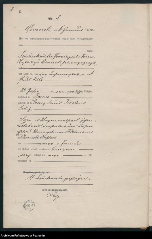 Obraz 4 z jednostki "Sterbe-Haupt-Register"