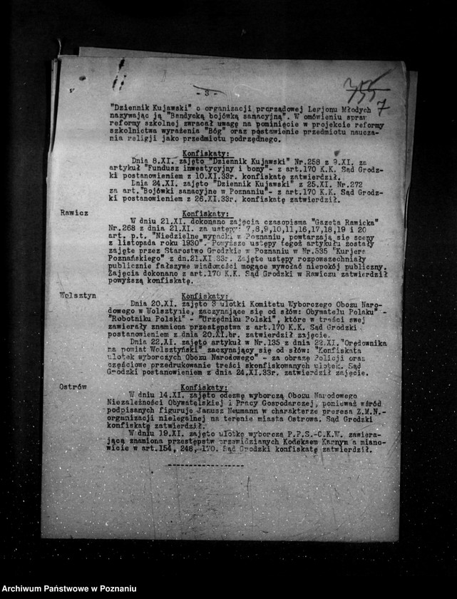 Obraz 11 z jednostki "Sprawozdanie prasowe za czas od września do grudnia 1933 r."