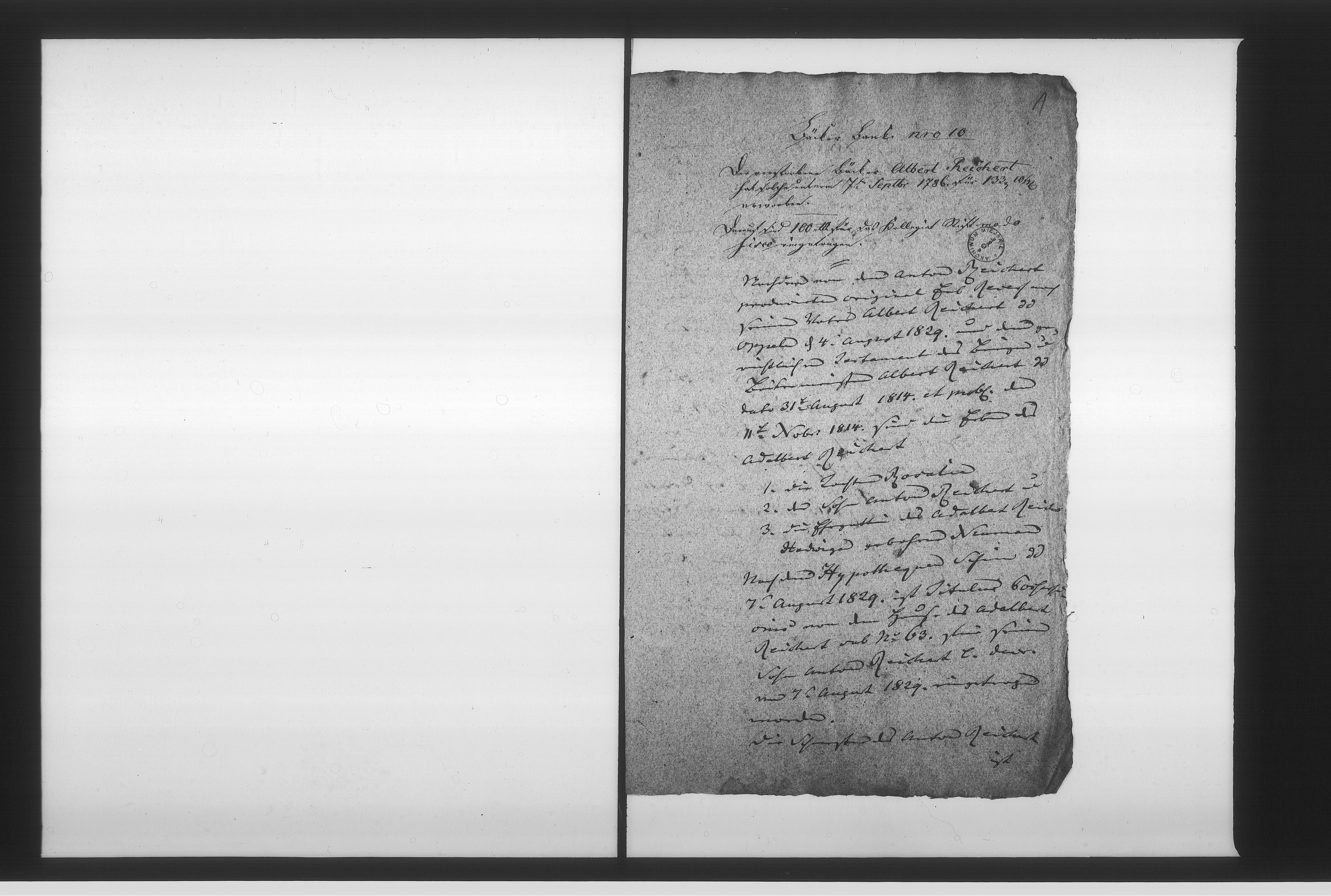 Obraz 5 z jednostki "Acta des Magistrats zu Oppeln betreffend: die Ablösung der Bäckerbankgerechtigkeit der Adalbert Reichertschen Erben sub Nro 9"