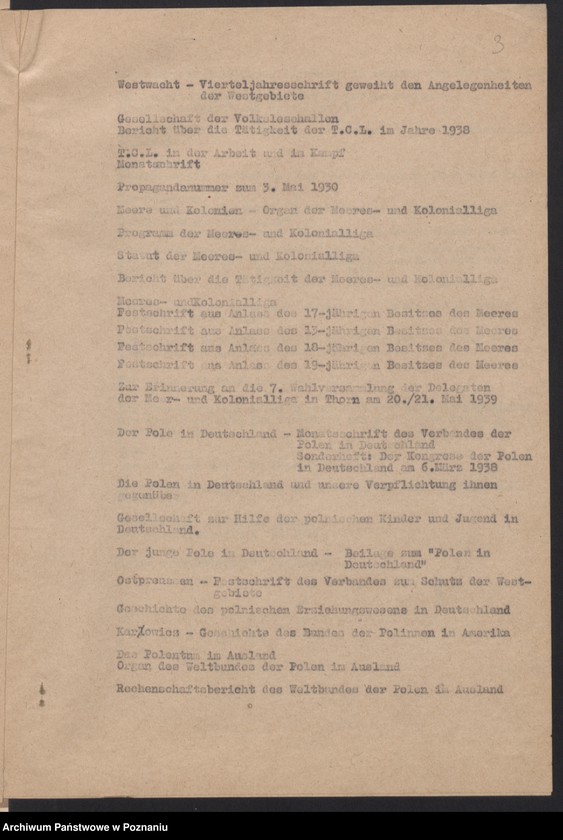 Obraz 6 z jednostki "Wykaz literatury związanej z powstaniem wielkopolskim - sporządzony przez Niemców."