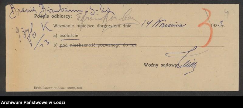 Obraz 6 z jednostki "Bracia Birnbaum i H.Feitlowicz- kupno i sprzedaż towarów manufakturowych"