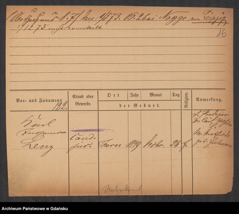 image.from.unit.number "Karty meldunkowe: Lenz Ilse- Leopoldt"