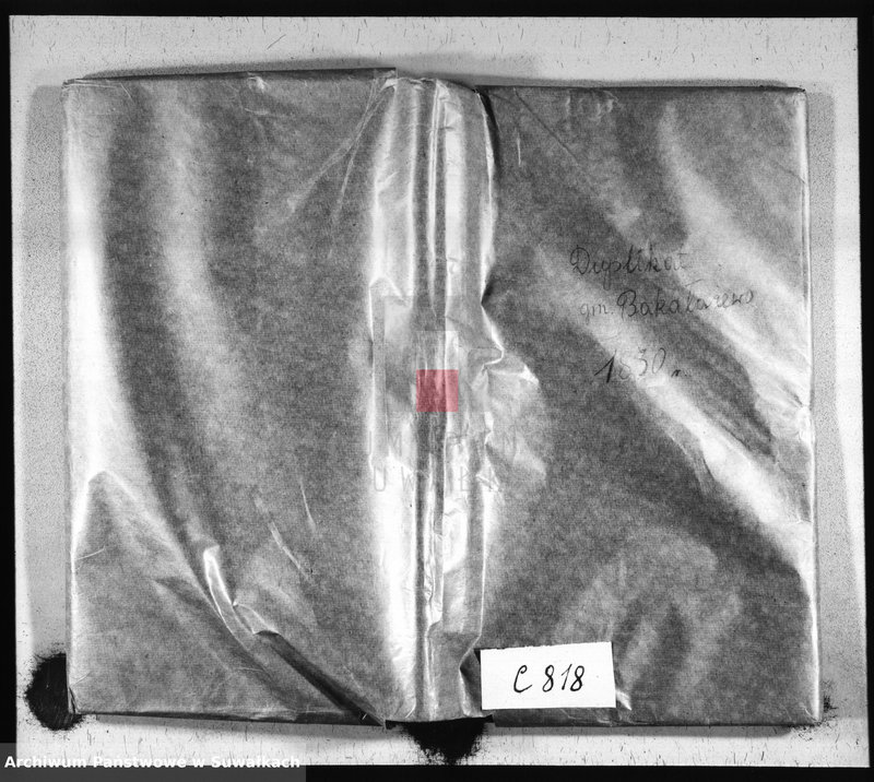 image.from.unit.number "Księga Dublikat Urzędnika Stanu Cywilnego Gminy Bakałarzewskiey pozapisywanych Urodzonych w Parafij tutejszej Umarłych i Zaślubionych Roku 1830"