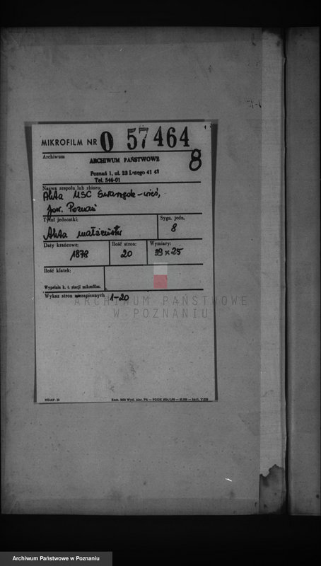Obraz 2 z jednostki "Księga małżeństw"