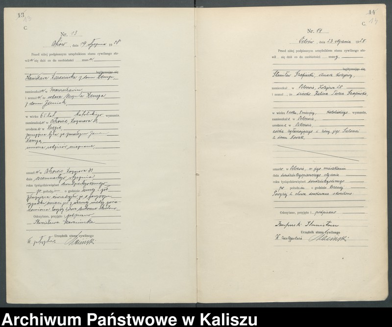 Obraz 11 z jednostki "[Księga zgonów]"