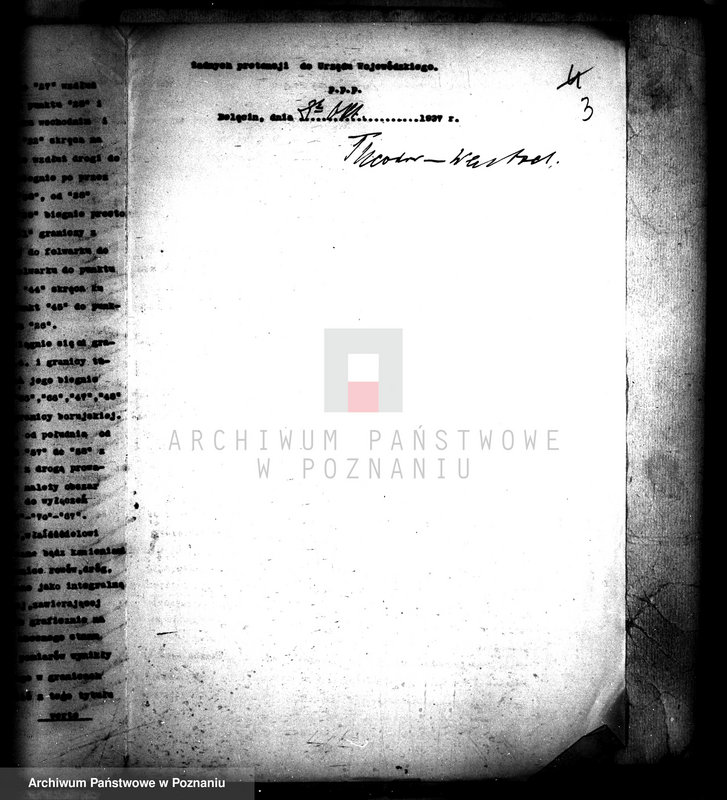 image.from.unit.number "Majątku Bolęcin-Karna powiatu wolsztyńskiego sprawy pomiarowe majątku w związku z parcelacją"