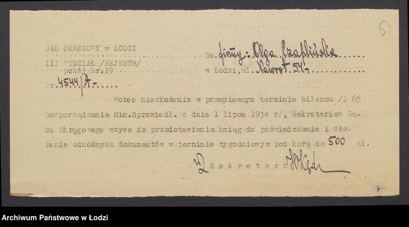 Obraz 8 z jednostki "Olga Czaplińska- prowadzenie sklepu komisowego"