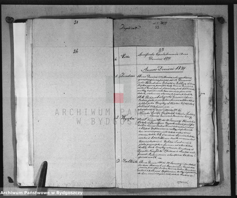 image.from.team "Akta metrykalne parafii rzymskokatolickiej w Chomętowie, pow. Szubin"