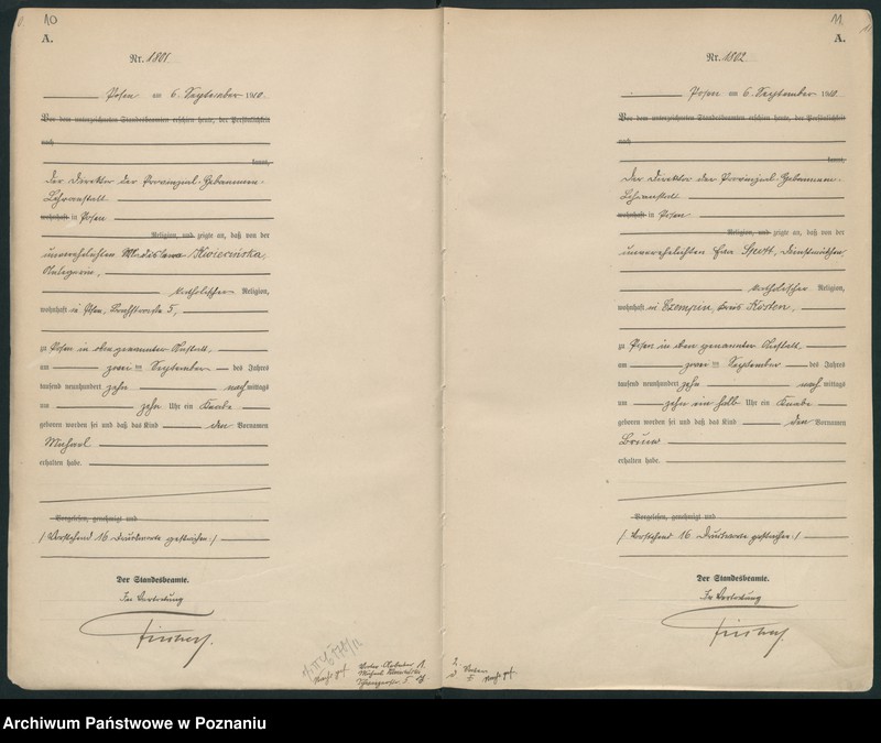 Obraz 8 z jednostki "Księga miejscowa urodzeń tom IV [Rejestr główny urodzeń]"