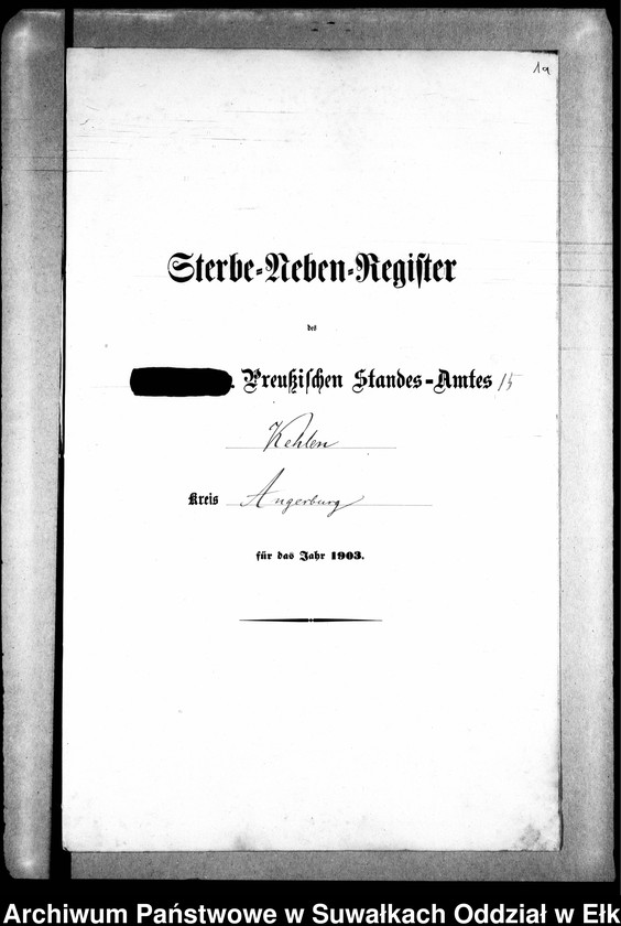 image.from.unit.number "Sterbe-Neben-Register des Preussischen Standes-Amtes Kehlen Kreis Angerburg"