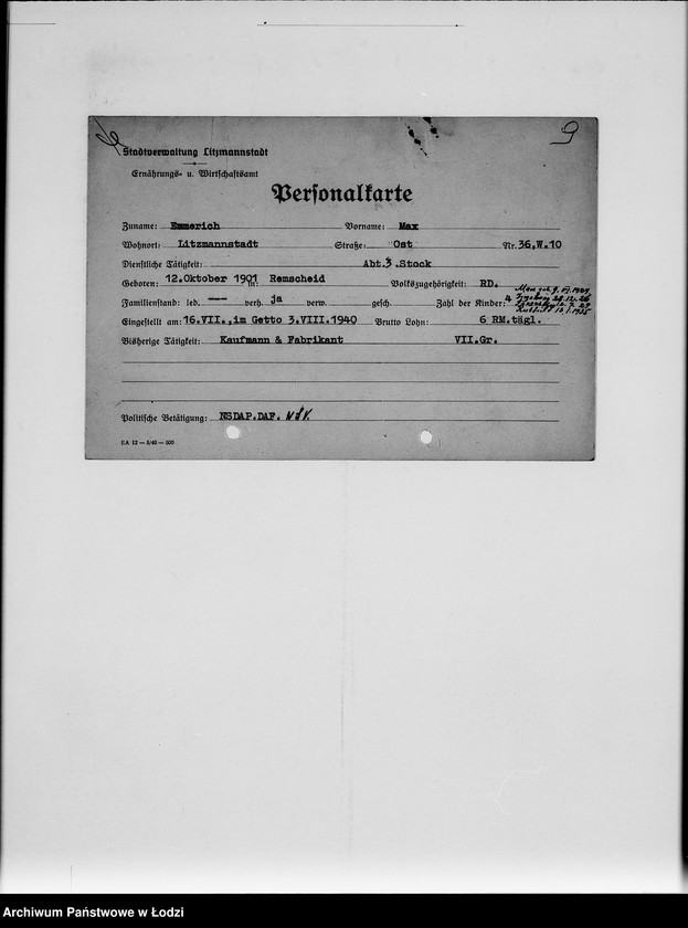 Obraz 13 z jednostki "[Akta personalne pracowników]"