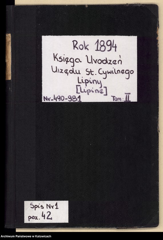 image.from.unit.number "Księga urodzeń T.2 nr 490-981"