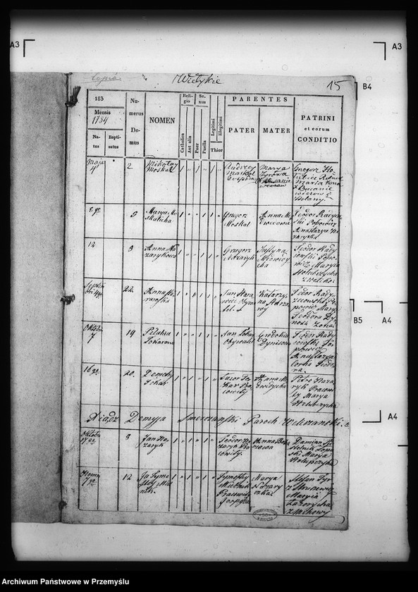 Obraz 19 z jednostki "[Kopie ksiąg metrykalnych parafii Michowa z filią Wełykie (dekanat Dobromil)]"