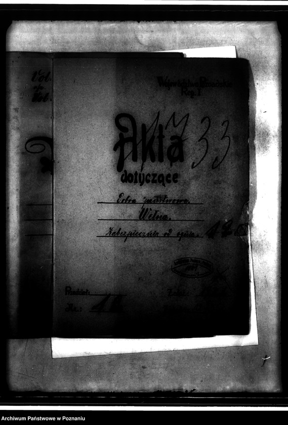 Obraz 4 z jednostki "Dobra państwowe Wełna ubezpieczenie od ognia"