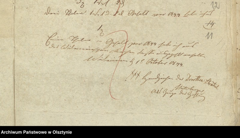 image.from.unit.number "Rechnung der Kirchenkasse zu Widminnen für das Jahr 1844"