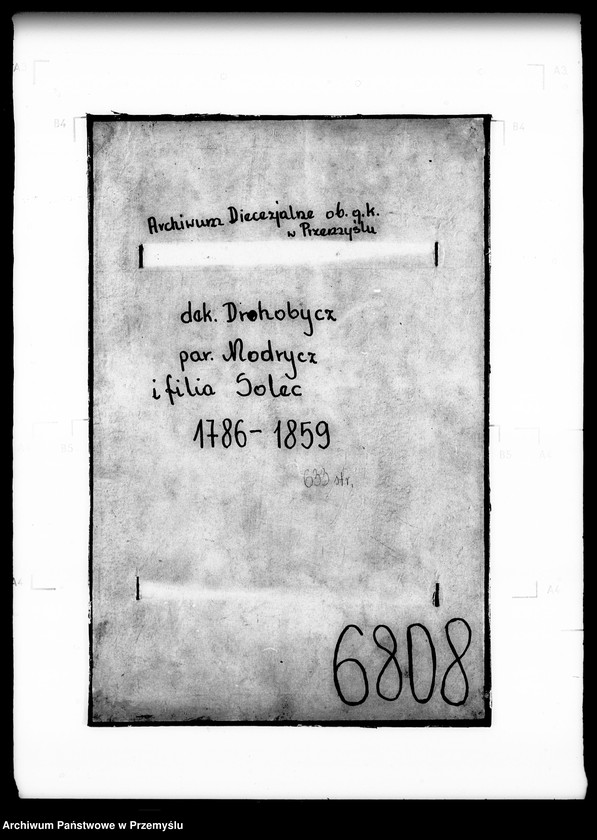 Obraz 4 z jednostki "[Kopie ksiąg metrykalnych parafii Modrycz z filią Solec (dekanat Drohobycz)]"