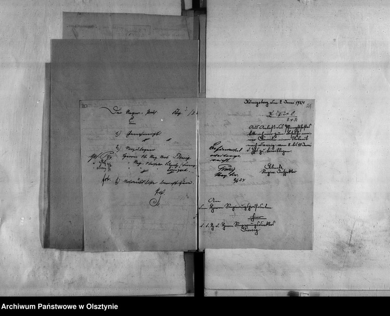 image.from.unit.number "Personal-Akten den Regierungsobersekretär als Büreauvorsteher Franz Schulz"