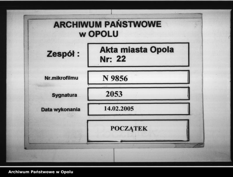 Obraz 1 z jednostki "Acta des Magistrats zu Oppeln betreffend den Wein- u.[nd] Bier-Ausschank im Siwinna