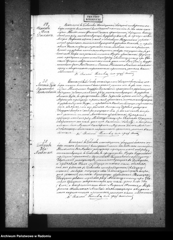 image.from.unit.number "[Duplikat akt urodzonych, zaślubionych i zmarłych parafii Głowaczów za 1885 rok]"