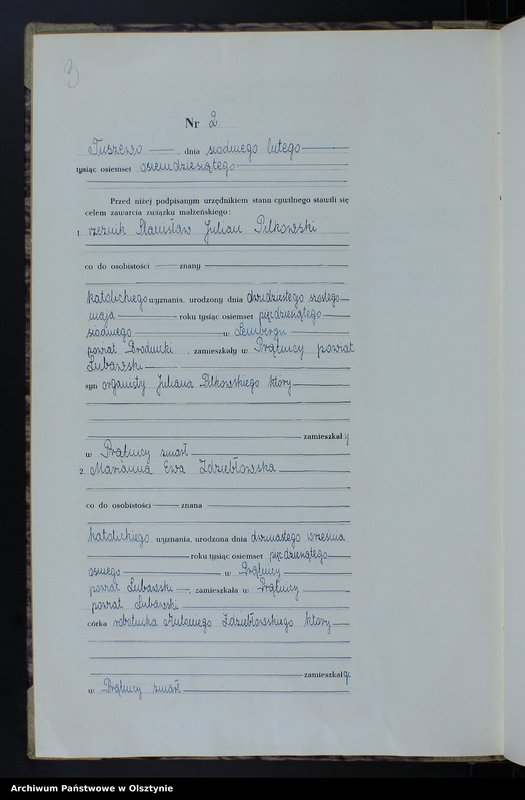 image.from.unit.number "Księga małżeństw Nr 1 - 8,1 - 5,1 - 9 i 1 - 11 /przepisana w języku polskim z oryginału niemieckiego w dniach 4.08.-8.08.1950/"