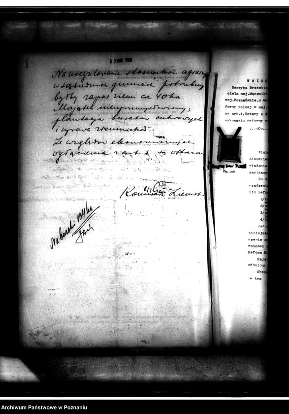 image.from.unit.number "/Majętność/ Mączniki powiat średzki wyłączenie z art.4 i 5 ustawy o wykonanie reformy rolnej/ Henryk Brzeski"