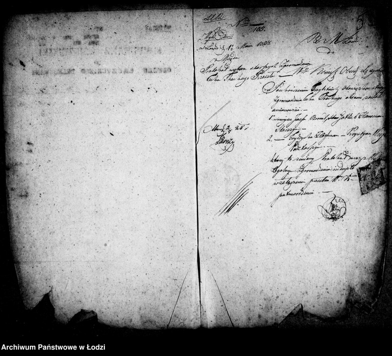 Obraz 8 z jednostki "Akta ławnika czynnego osady fabrycznej tyczące się cechu tkackiego"